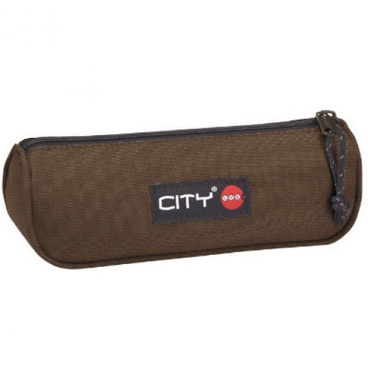 Κασετίνα City βαρελάκι Coffee Brown Eclair 95399