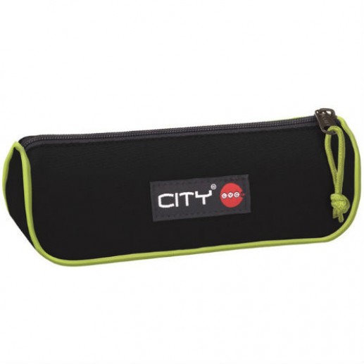 Κασετίνα City βαρελάκι Black Lime 21499