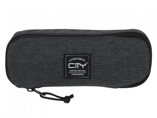 Κασετίνα οβάλ City Black 19098