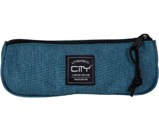 Κασετίνα City βαρελάκι ECLAIR GREEN MELANGE