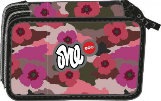 Κασετίνα  LYCSAC γεμάτη διπλή Flowers 72022