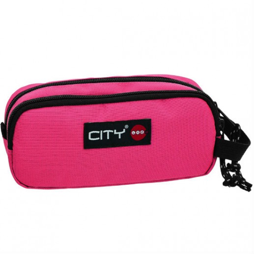 Κασετίνα οβάλ LYCSAC Girly Pink 15096