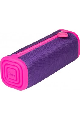 Κασετίνα βαρελάκι σιλικόνης SERVE lila