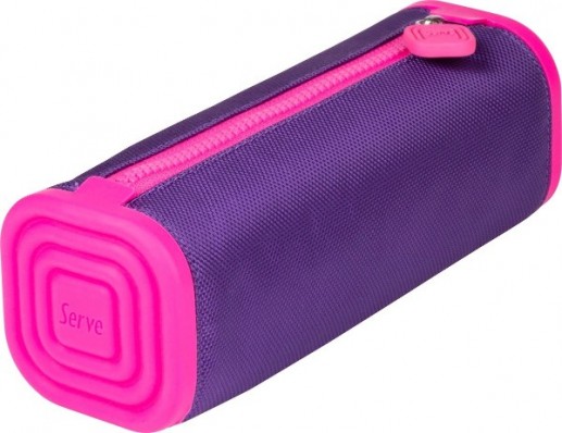 Κασετίνα βαρελάκι σιλικόνης SERVE lila
