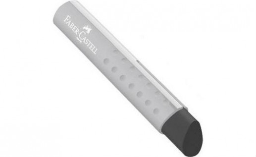Γόμα Faber-Castell Grip tri white/black