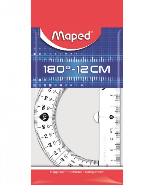Μοιρογνωμόνιο Maped 180° 12cm
