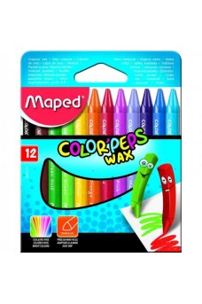 Κηρομπογιές Maped Color Peps WAX 12 τεμαχίων