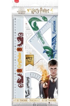 Σετ γεωμετρικών οργάνων Harry Potter 30 cm 4 τεμαχίων 