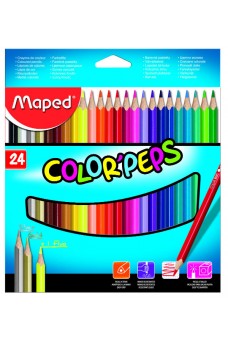 Ξυλομπογιές Maped Color Peps 24 χρωμάτων
