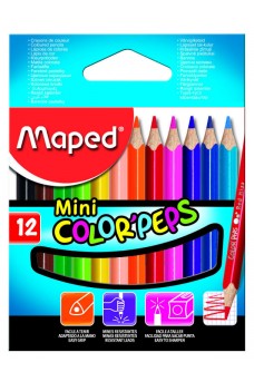 Ξυλομπογιές Maped Color Peps 12 χρωμάτων mini