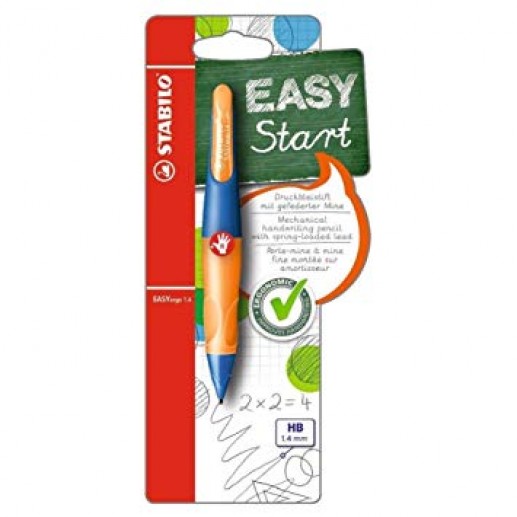 Μηχανικό μολύβι Stabilo Easy Start Ergo για δεξιόχειρες πορτοκαλί 1.4