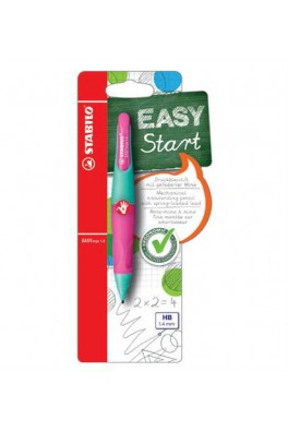 Μηχανικό μολύβι Stabilo Easy Start Ergo για δεξιόχειρες ροζ 1.4
