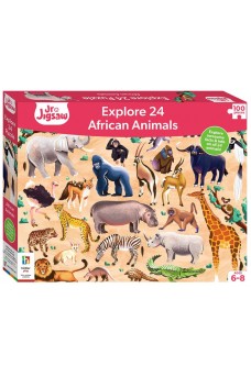 Junior Jigsaw Explore 24: African Animals (100 κομμάτια)