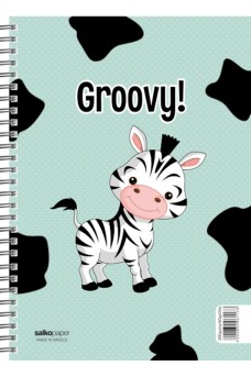 Μπλοκ σπιράλ Groovy ριγέ 10x14 με πολυπροπυλένιο