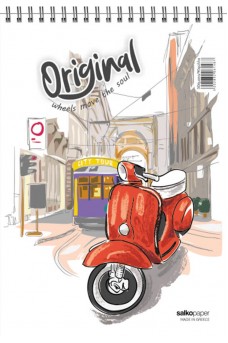 Μπλοκ σπιράλ Original ριγέ 10x14 με πολυπροπυλένιο