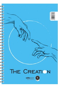 Μπλοκ σπιράλ Creation ριγέ 10x14 με πολυπροπυλένιο