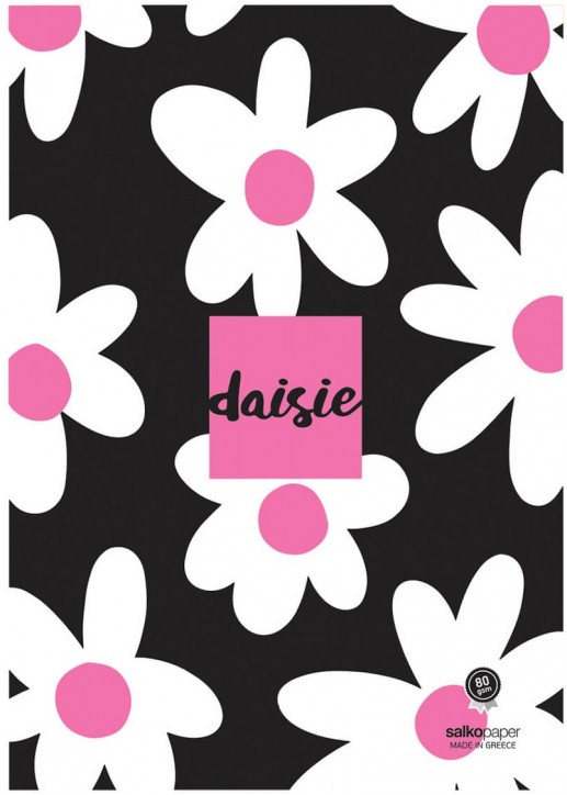 Τετράδιο σχολικό 17 x 25 καρφίτσα Daisie 40 φύλλων
