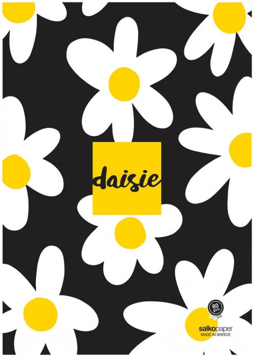Τετράδιο σχολικό 17 x 25 καρφίτσα Daisie 40 φύλλων