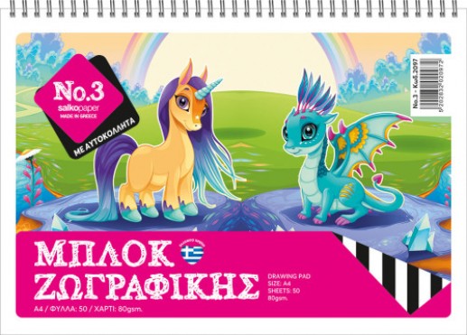 Μπλοκ ζωγραφικής Salko Νο 3 πόνυ