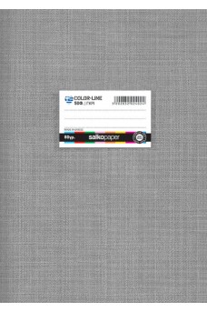 Τετράδιο σχολικό 17 x 25 Salco Colorline 50 φύλλων γκρι