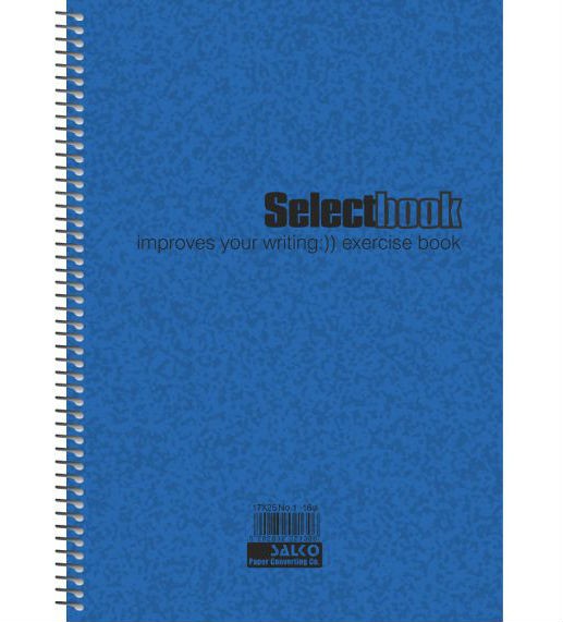 Τετράδιο σπιράλ Salco 4 θέματα Select Α4 μπλε