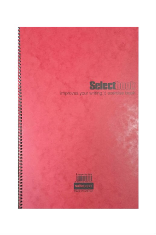 Τετράδιο σπιράλ Salco 5 θέματα Select 17 x 25 κόκκινο