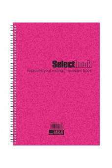 Τετράδιο σπιράλ Salco 5 θέματα Select Α4 ροζ