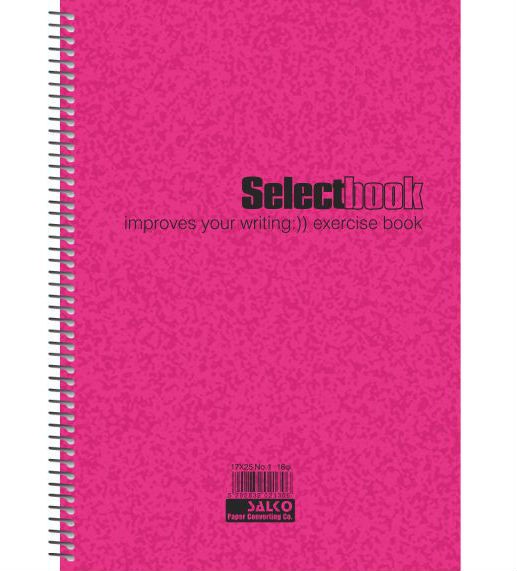Τετράδιο σπιράλ Salco 4 θέματα Select Α4 ροζ