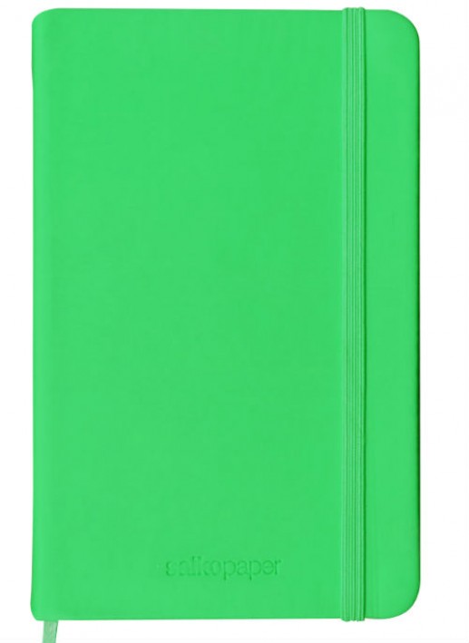 Σημειωματάριο με λάστιχο 9 x 14 πράσινο