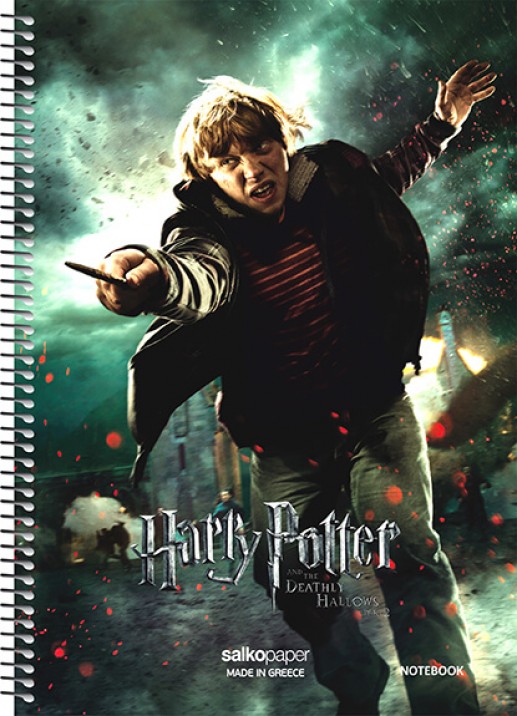 Τετράδιο σπιράλ Α4 Salco 3 θέματα HARRY POTTER C