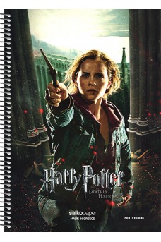 Τετράδιο σπιράλ 17 x 25 Salco 4 θέματα HARRY POTTER B