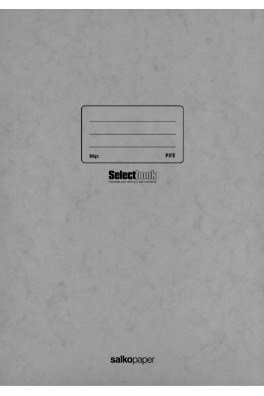 Τετράδιο σχολικό A4 καρφίτσα Prespan 40 φύλλων γκρι