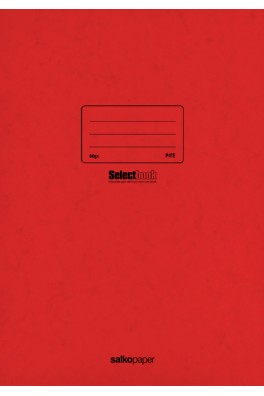 Τετράδιο σχολικό A4 καρφίτσα Prespan 40 φύλλων κόκκινο