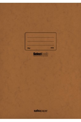 Τετράδιο σχολικό A4 καρφίτσα Prespan 40 φύλλων σκούρο καφέ