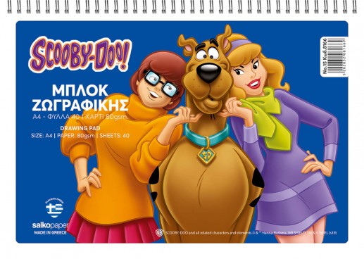 Μπλοκ ζωγραφικής Salko Νο 15 SCOOBY DOO B