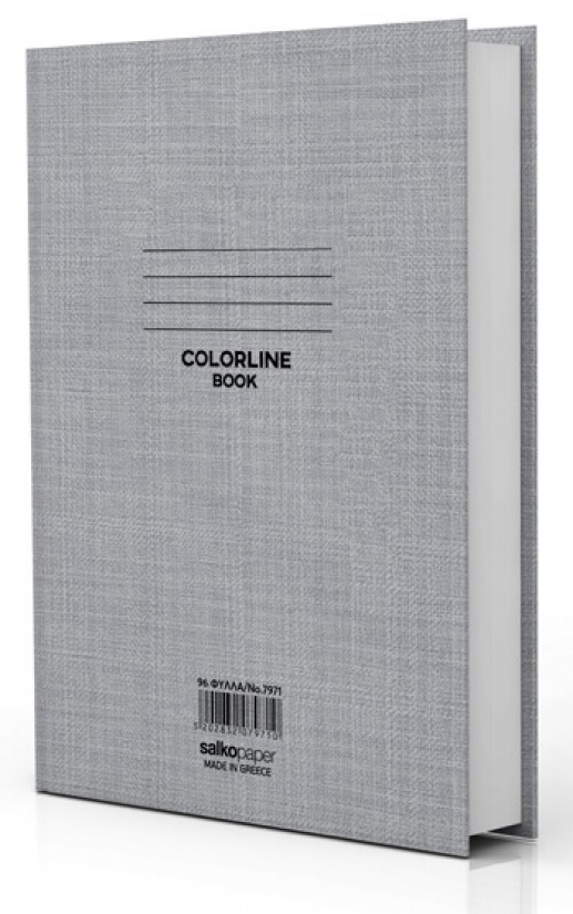 Βιβλιοτετράδιο 17 x 25 Salco Colorline 96 φύλλων με γραμμές