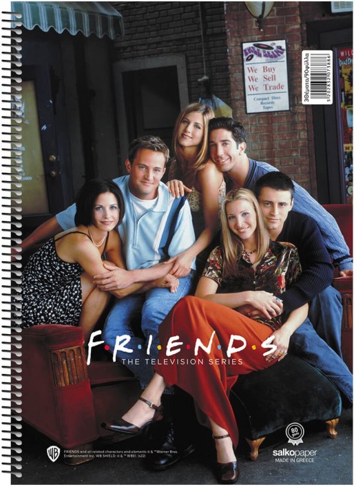Τετράδιο σπιράλ Α4 Salco 4 θέματα Friends Vol2