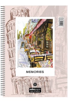 Τετράδιο σπιράλ Α4 Salco 2 θέματα Memories